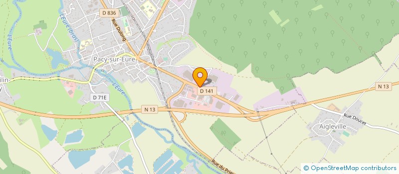 localisation de l'entreprise TRAVAUX PUBLICS DE NORMANDIE SAS à PACY-SUR-EURE