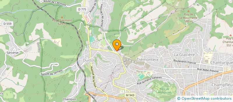 localisation de l'entreprise TRAVAUX PUBLICS DU CENTRE à DURTOL