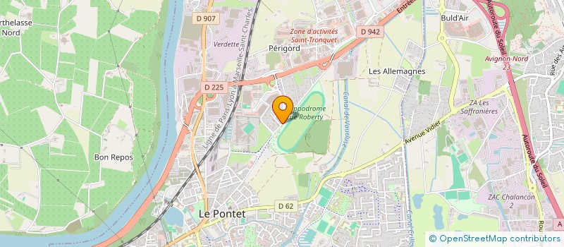 localisation de l'entreprise TRAVAUX PUBLICS DU GRAND DELTA à LE PONTET
