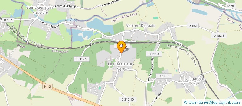 localisation de l'entreprise TRAVAUX PUBLICS DU GROS CHENE à VERT-EN-DROUAIS