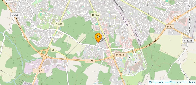 localisation de l'entreprise TRAVAUX PUBLICS DU MARSAN  SAINT-PIERRE-DU-MONT