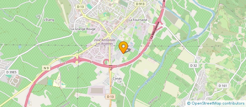 localisation de l'entreprise TRAVAUX PUBLICS DU MIDI  PEZENAS