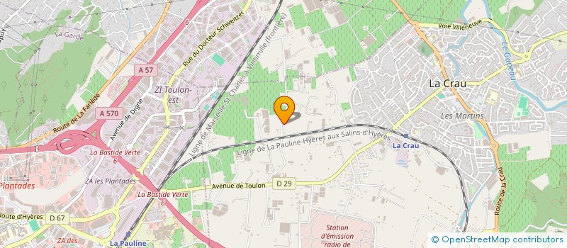 localisation de l'entreprise TRAVAUX PUBLICS DU SOLEIL à LA CRAU