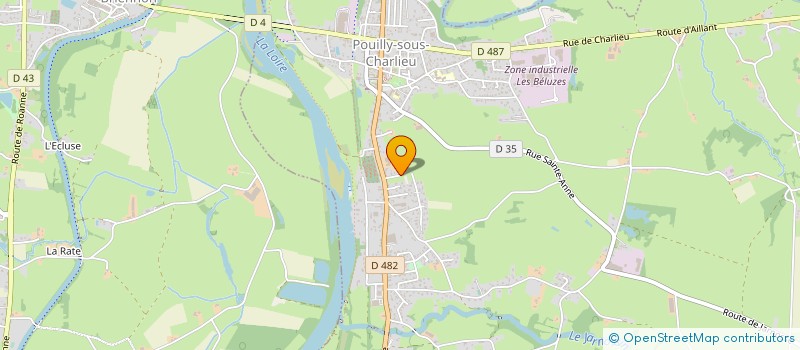 localisation de l'entreprise TRAVAUX PUBLICS DU SORNIN à POUILLY-SOUS-CHARLIEU