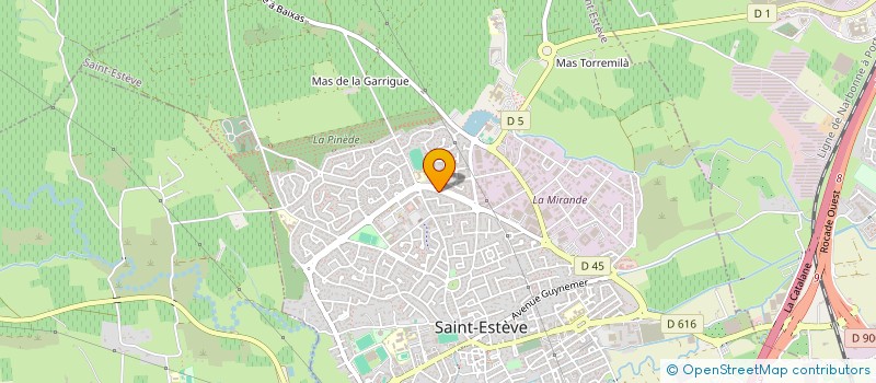 localisation de l'entreprise TRAVAUX PUBLICS ELECTRICITE à SAINT-ESTEVE