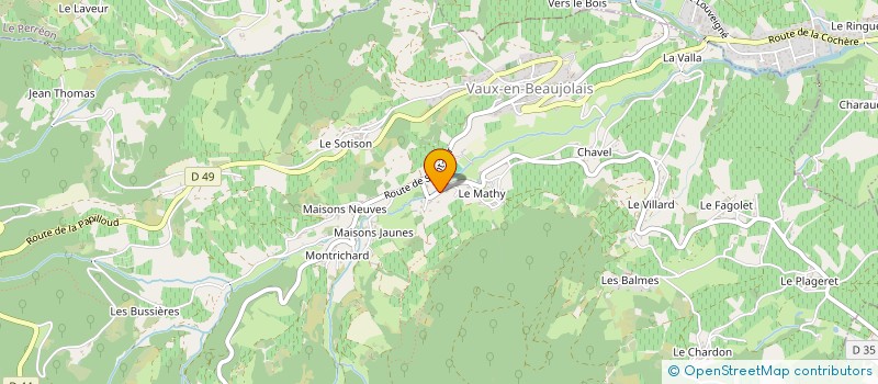 localisation de l'entreprise TRAVAUX PUBLICS ET AGRICOLES GDESPRAT à SALLES-ARBUISSONNAS-BEAUJOLAIS