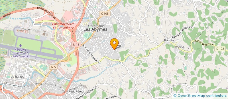 localisation de l'entreprise TRAVAUX PUBLICS ET TERRASSEMENT PAULINE à LES ABYMES