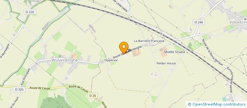localisation de l'entreprise TRAVAUX PUBLICS ET TRANSPORTS ROUSSEL à VOLCKERINCKHOVE