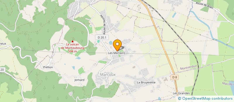 localisation de l'entreprise TRAVAUX PUBLICS ET TRANSPORTS VERDIER à MARCOUX