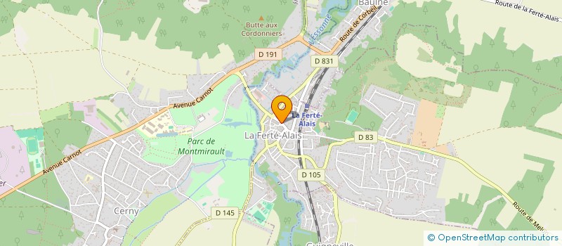 localisation de l'entreprise TRAVAUX PUBLICS GROUETTES à LA FERTE-ALAIS