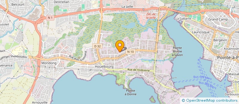 localisation de l'entreprise TRAVAUX PUBLICS INFRAST CARAIBE à BAIE-MAHAULT
