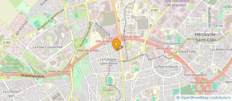 localisation de l'entreprise TRAVAUX PUBLICS LEXOVIENS  T P L à CAEN