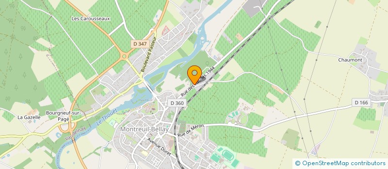 localisation de l'entreprise TRAVAUX PUBLICS LIAIGRE à MONTREUIL-BELLAY