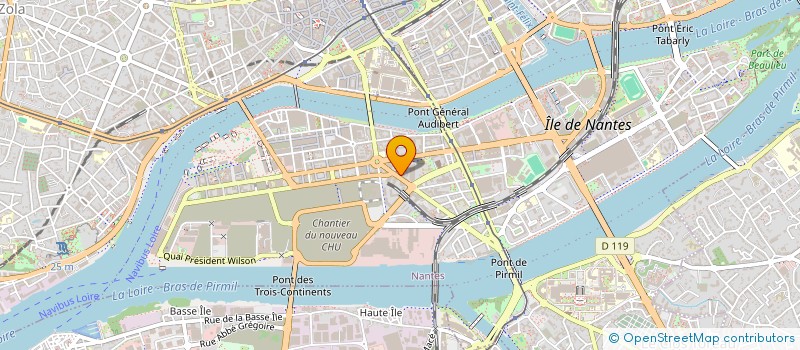 localisation de l'entreprise TRAVAUX PUBLICS LOCATION à NANTES