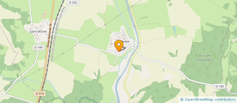 localisation de l'entreprise TRAVAUX PUBLICS MARTINOTTI à VILLEGUSIEN-LE-LAC