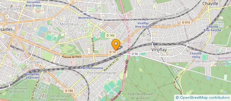 localisation de l'entreprise TRAVAUX PUBLICS MATERIELS SERVICES à VIROFLAY