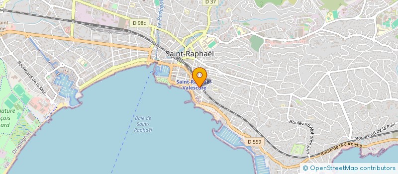 localisation de l'entreprise TRAVAUX PUBLICS MEDITERRANEENS à SAINT-RAPHAEL
