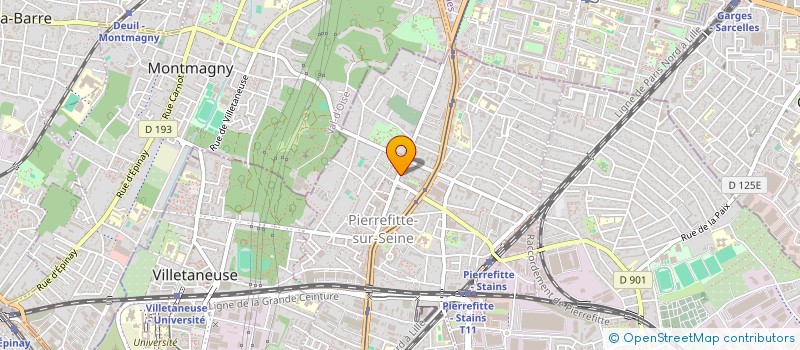 localisation de l'entreprise TRAVAUX PUBLICS PIERREFITTOIS à PIERREFITTE-SUR-SEINE