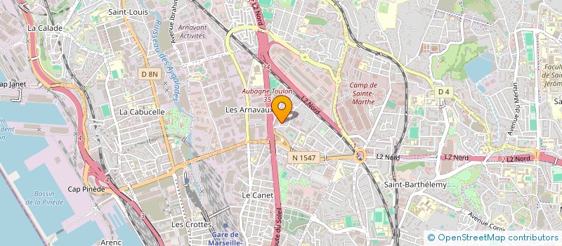 localisation de l'entreprise TRAVAUX PUBLICS SERVICES à MARSEILLE
