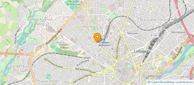 localisation de l'entreprise TRAVAUX PUBLICS SERVICES (T.P.S.) à LIMOGES