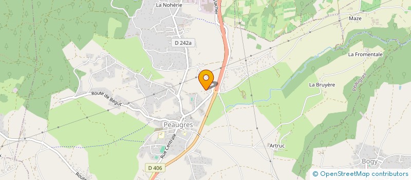 localisation de l'entreprise TRAVAUX PUBLICS SUD EST  PEAUGRES