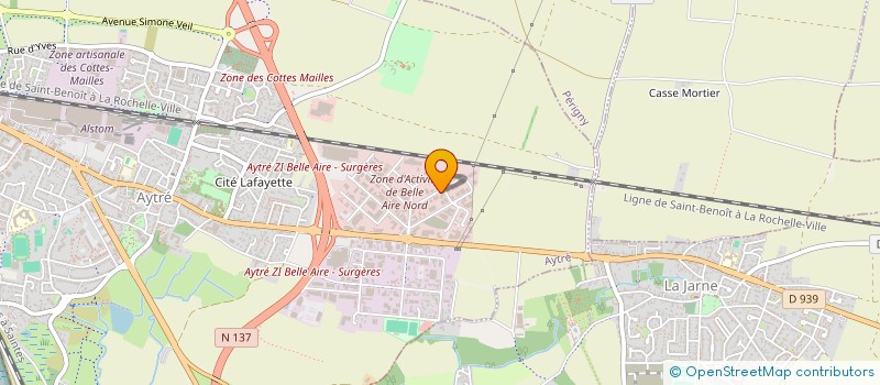 localisation de l'entreprise TRAVAUX PUBLICS SUD OUEST à AYTRE