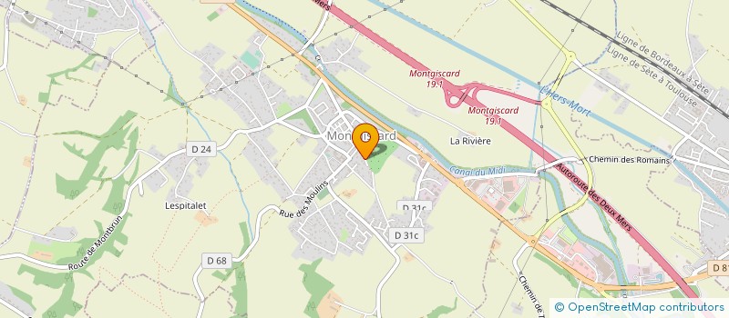 localisation de l'entreprise TRAVAUX PUBLICS TOULOUSAINS  DONNEVILLE