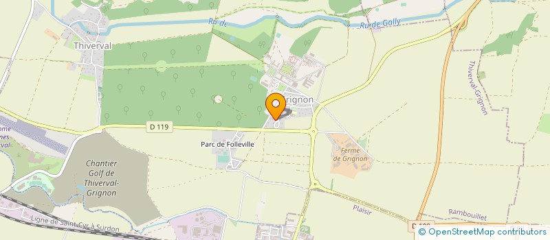 localisation de l'entreprise TRAVAUX PUBLICS URBAINS à THIVERVAL-GRIGNON