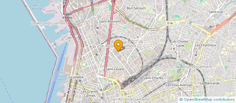 localisation de l'entreprise TRAVAUX REFLEXION ACTIONS ECHEC SCOLAIRE à MARSEILLE