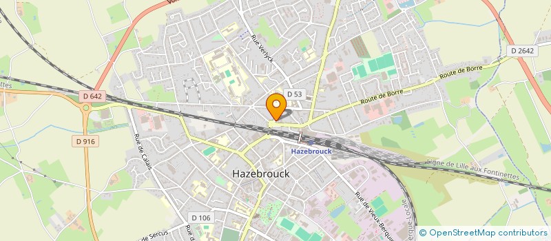 localisation de l'entreprise TRAVAUX RENOV à HAZEBROUCK