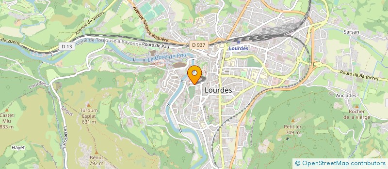 localisation de l'entreprise TRAVAUX ROUTIERS ORTEU  GER