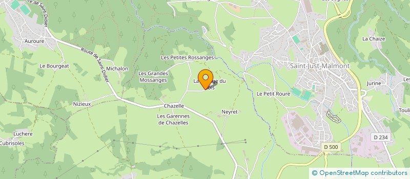 localisation de l'entreprise TRAVAUX RURAUX DU VELAY à LE CHAMBON-FEUGEROLLES