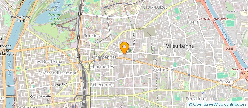 localisation de l'entreprise TRAVAUX SPECIAUX DU BATIMENT à VILLEURBANNE