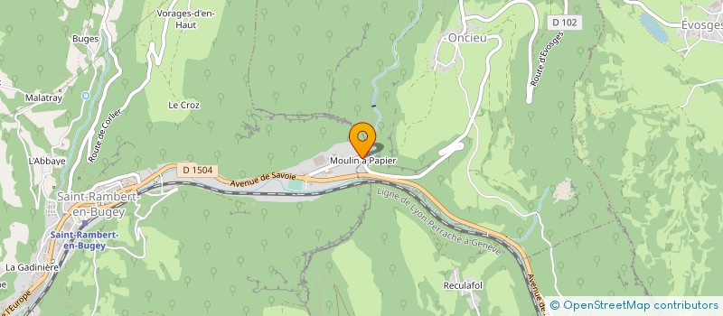 localisation de l'entreprise TRAVAUX SPECIAUX ET MICROPIEUX à SAINT-RAMBERT-EN-BUGEY