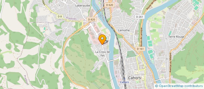 localisation de l'entreprise TRAVAUX SPECIAUX MIDI-PYRENEES à CAHORS