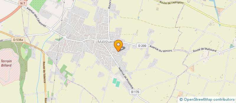 localisation de l'entreprise TRAVAUX SPECIAUX NACELLES ET TRANSPORTS  MALISSARD