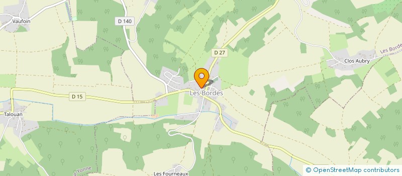 localisation de l'entreprise TRAVAUX TERRASSEMENT LEGERS  LES BORDES