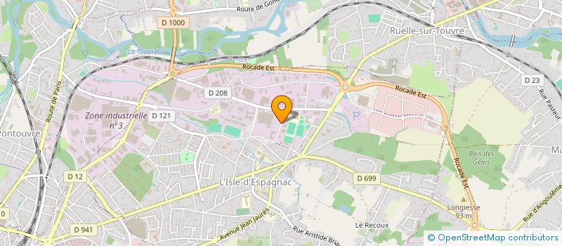 localisation de l'entreprise TRAVAUX TERRASSEMENT RESEAUX SOUTERRAINS à L'ISLE-D'ESPAGNAC