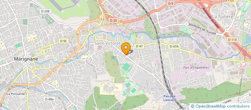 localisation de l'entreprise TRAVAUX TRANSPORT DU GRAND DELTA  SAINT-VICTORET