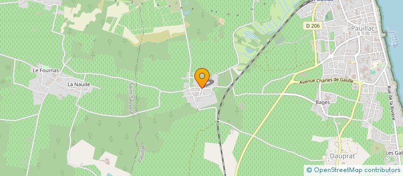 localisation de l'entreprise TRAVAUX VITICOLES MEDOCAINS à PAUILLAC