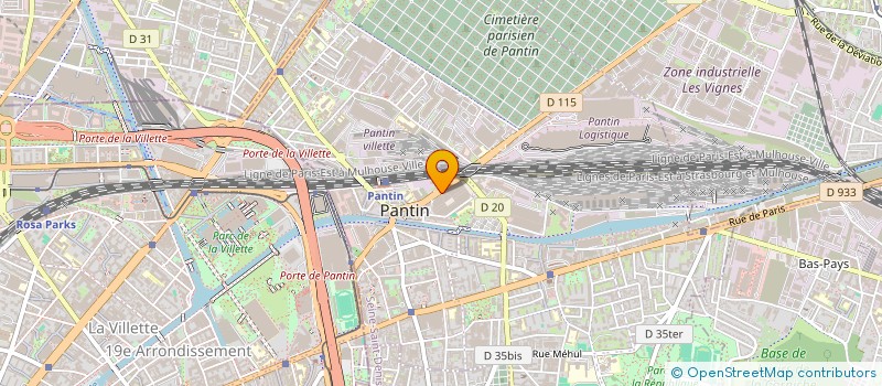 localisation de l'entreprise TRAVAX à PANTIN