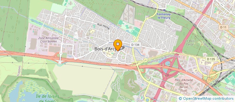 localisation de l'entreprise TRAVECONERGIE  BOIS-D'ARCY