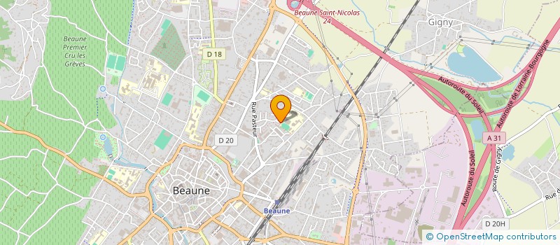 localisation de l'entreprise TRAVEL 21 à BEAUNE