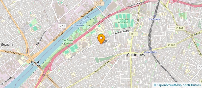 localisation de l'entreprise TRAVEL BED à COLOMBES
