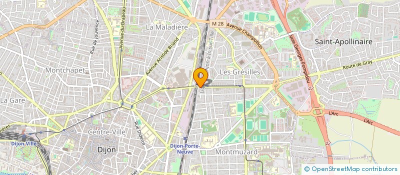 localisation de l'entreprise TRAVEL'CAR à DIJON
