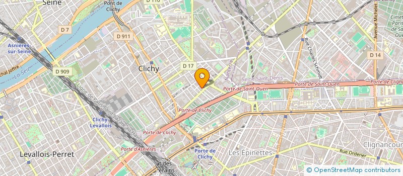 localisation de l'entreprise TRAVEL MUZ à CLICHY