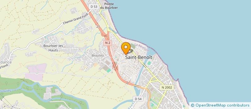localisation de l'entreprise TRAVEL PEOPLE à SAINT-BENOIT