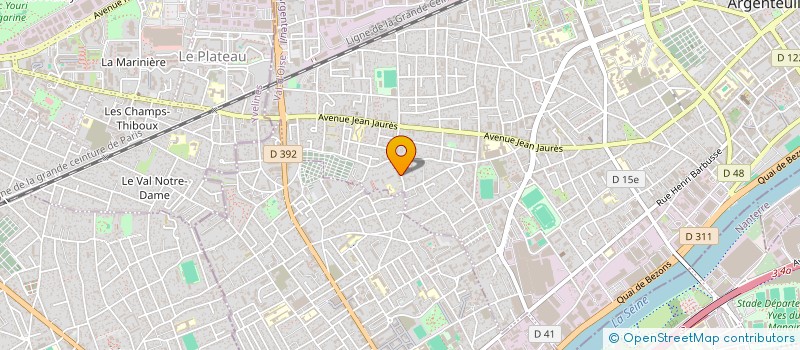 localisation de l'entreprise TRAVEL SERVICE à ARGENTEUIL