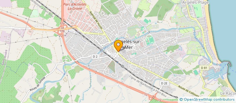 localisation de l'entreprise TRAVEL SMILE  ARGELES-SUR-MER