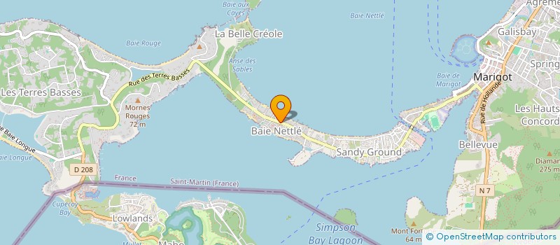localisation de l'entreprise TRAVEL THE WORLD  SAINT MARTIN
